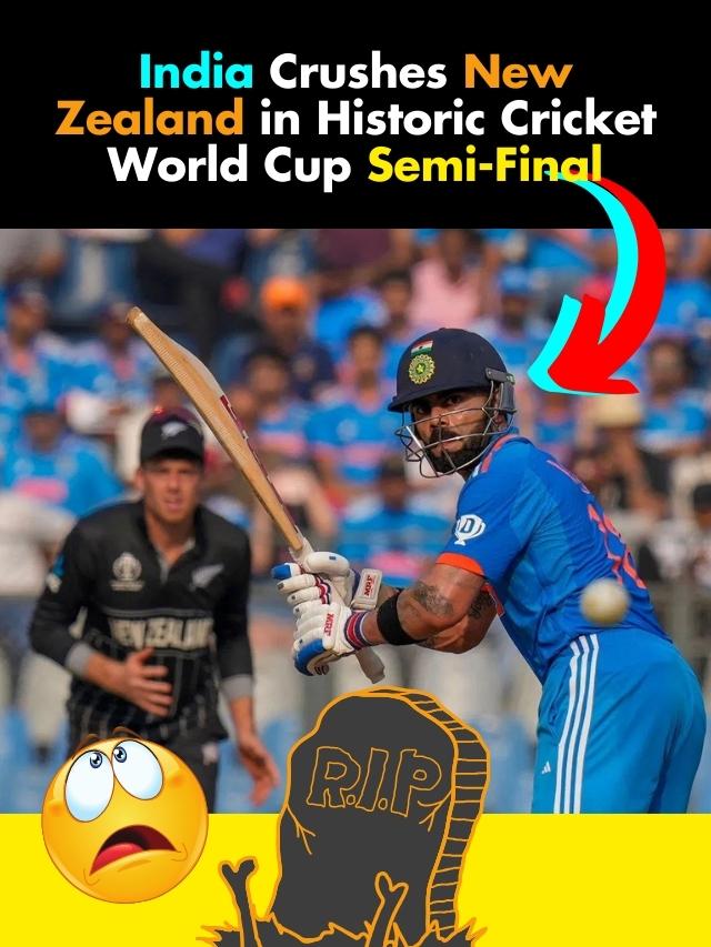 India Crushes New Zealand In Historic Cricket World Cup Semi Final Live World Cup Latest Score 0226
